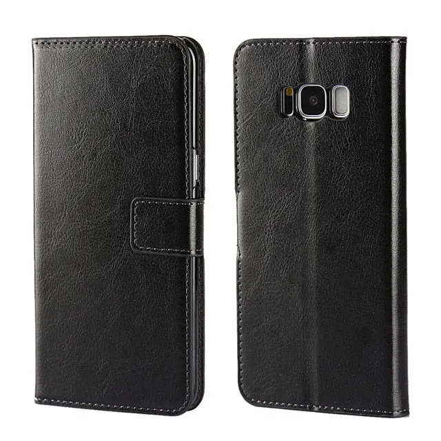 A3 A5 A7 J3 J5 J7 Case Leather Flip Wallet Cover for Samsung Galaxy S8 Plus S6 S7 Edge S5 S4 S3