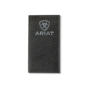 Ariat Black Pebble Leather Rodeo Wallet