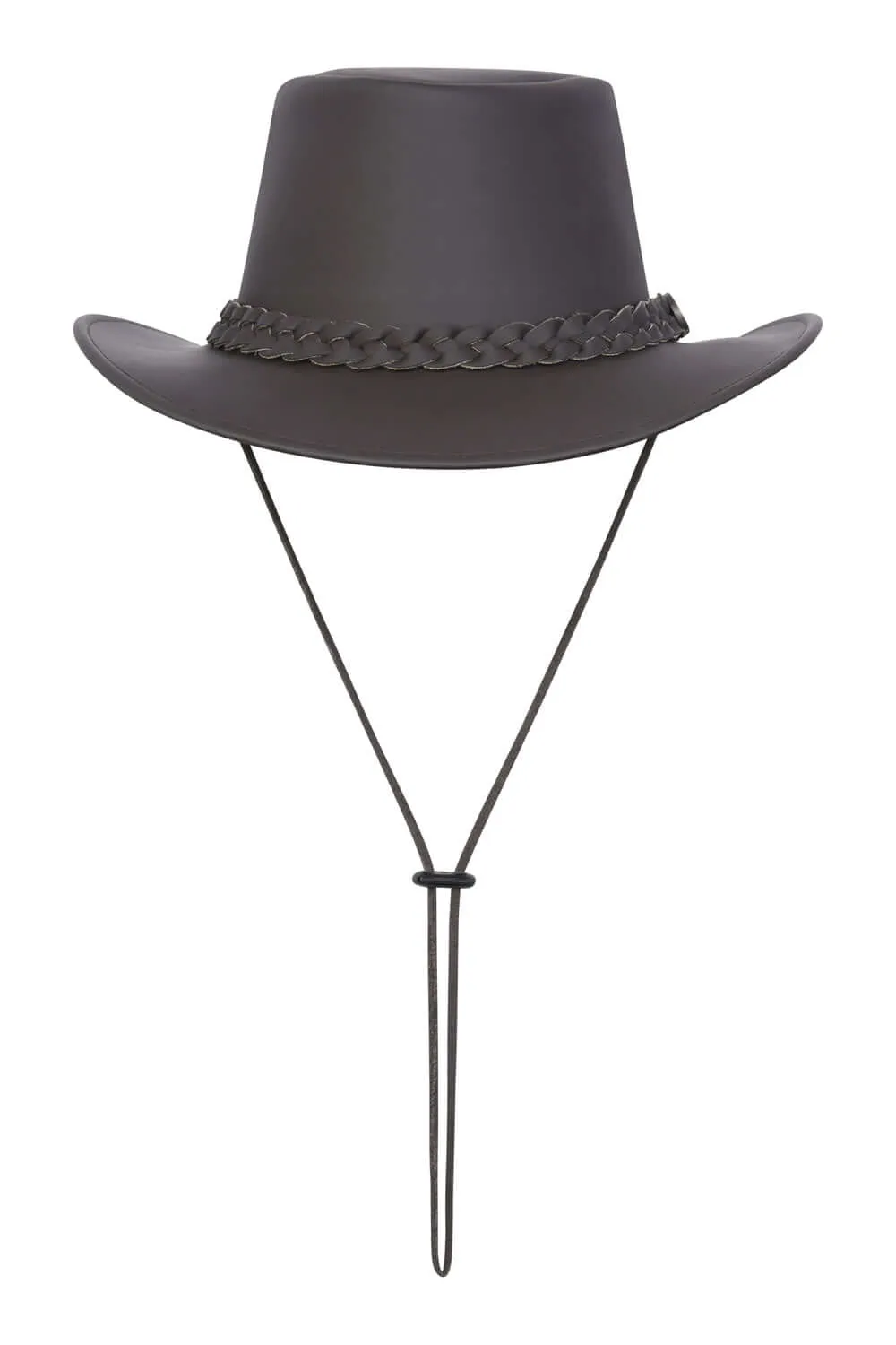 Australian Style Leather Outback Bush Hat Mens Womens Brown