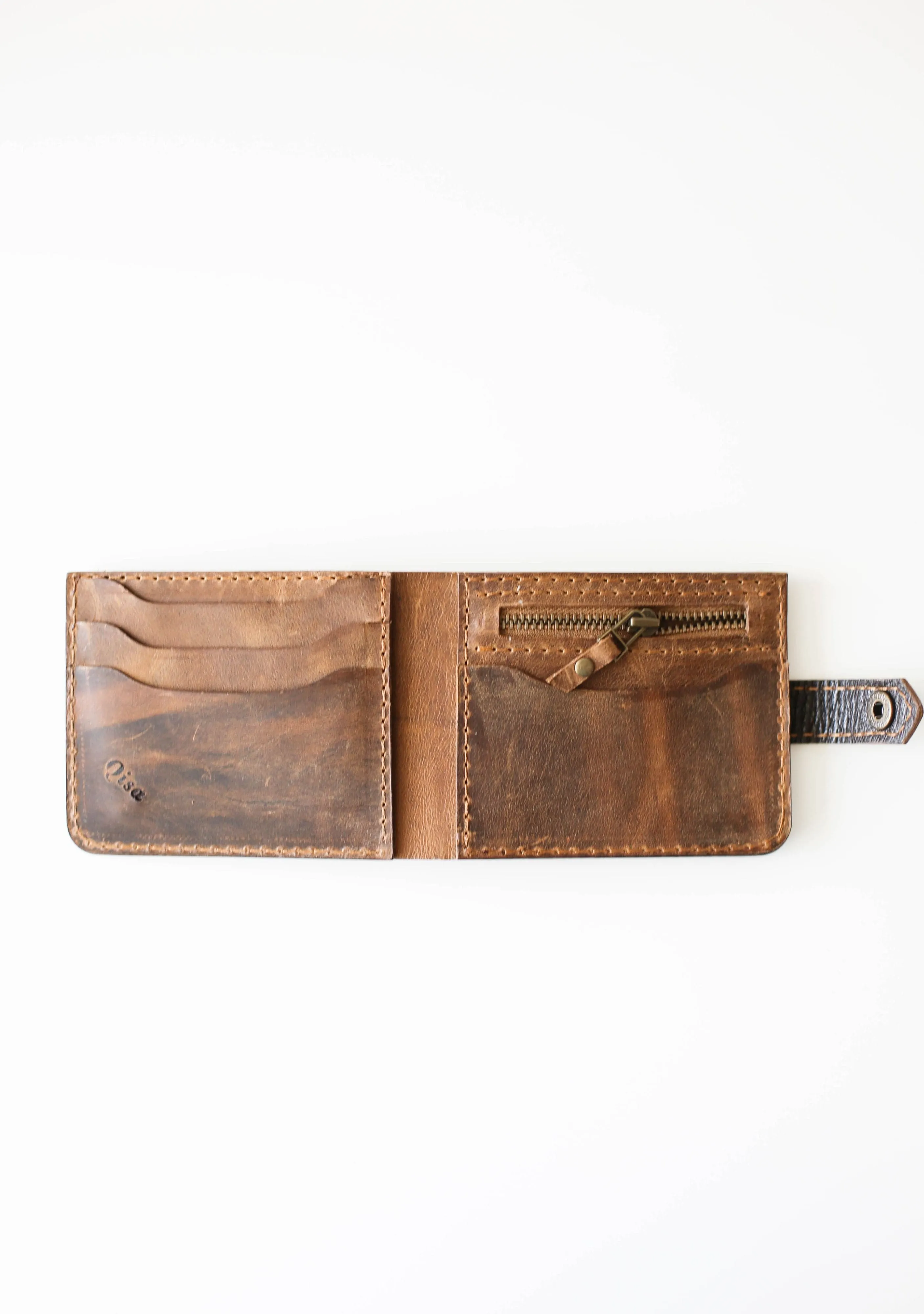 Bifold Leather Wallet - Coffee Brown