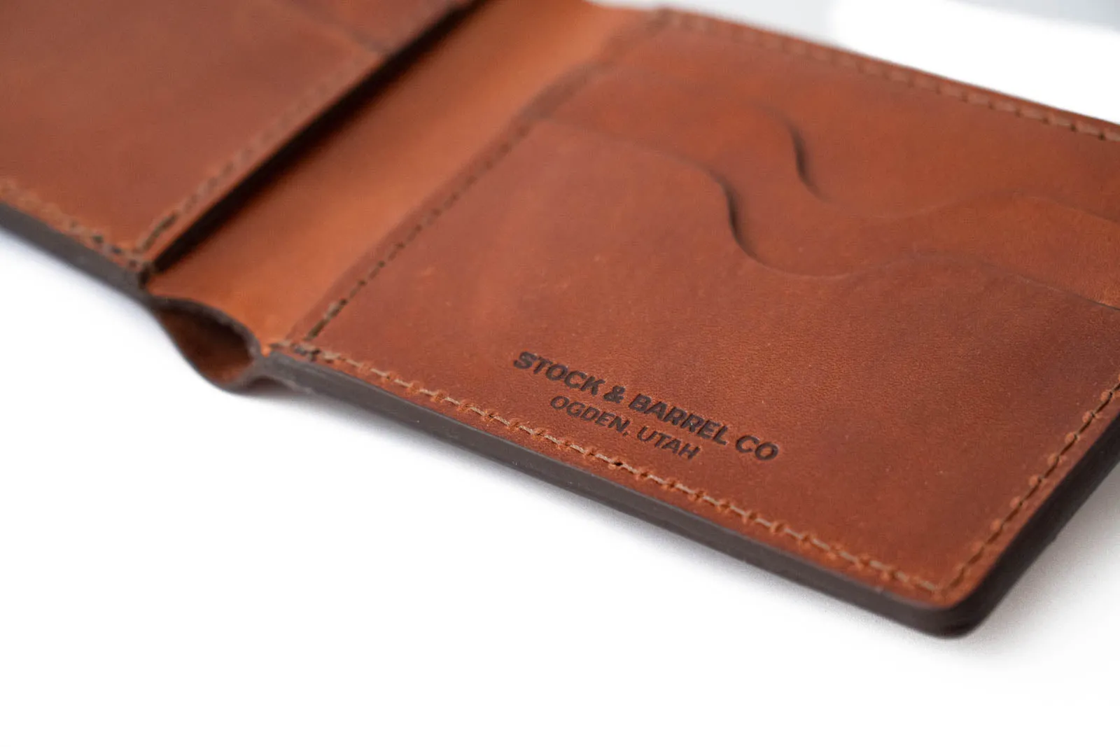 Blemished | No.55 | 'Buck Brown' Men's Leather Bill Fold Wallet