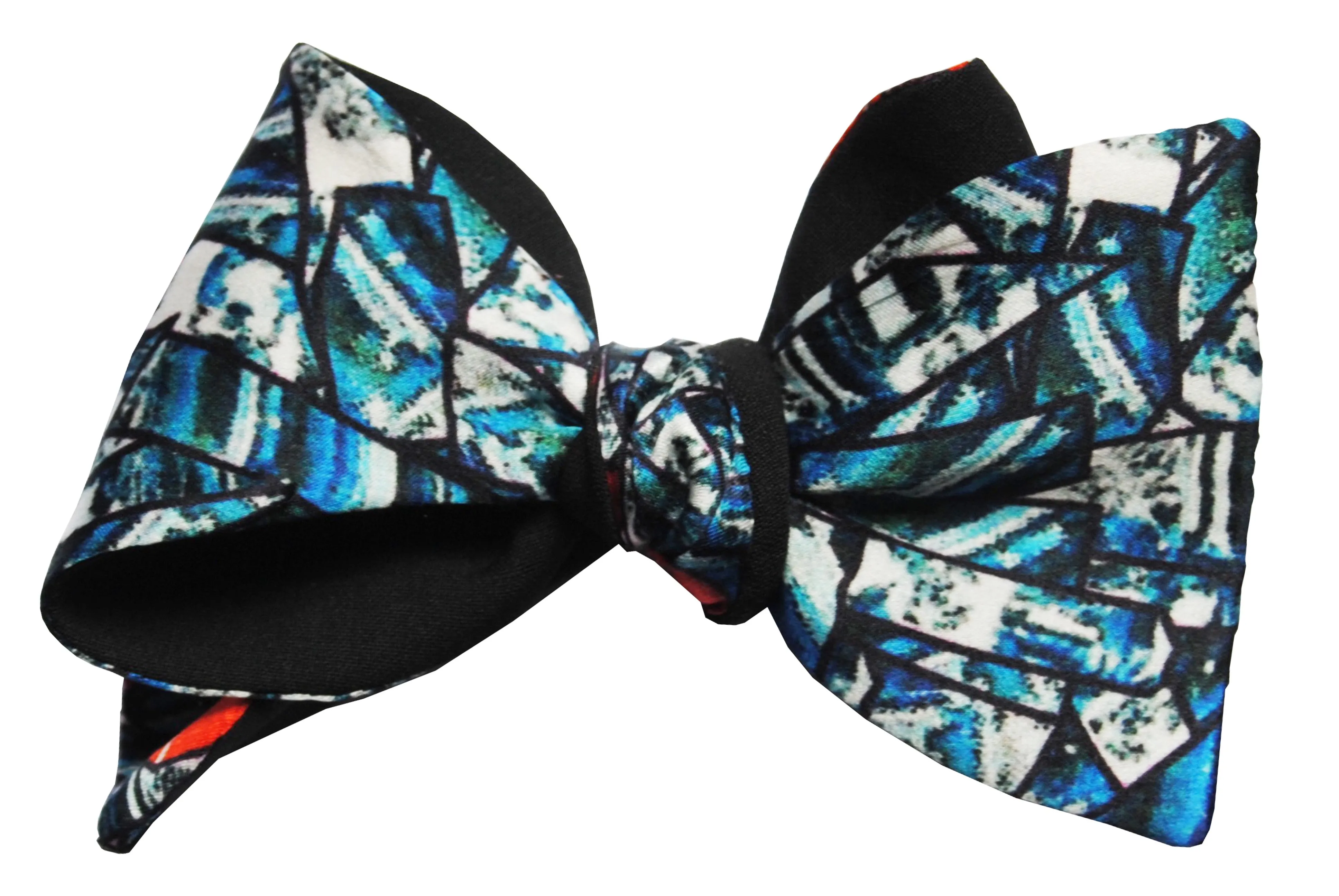 Blue Self Tie Bow Tie