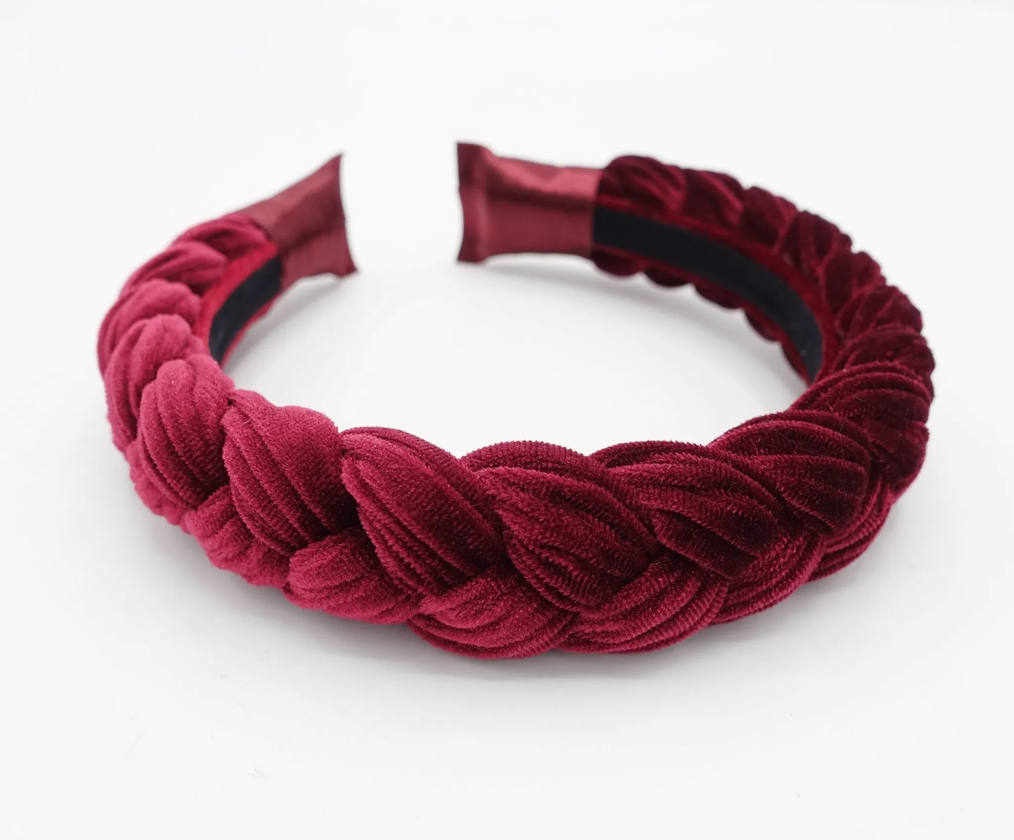 Brooklyn velvet braided headband women hair accessory