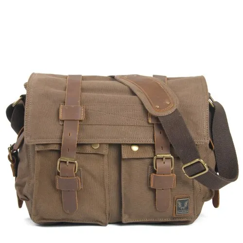 Canvas Leather Men Messenger Bags I AM LEGEND Will Smith Big Satchel Shoulder Bags Male Laptop Briefcase Travel Handbag