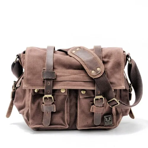 Canvas Leather Men Messenger Bags I AM LEGEND Will Smith Big Satchel Shoulder Bags Male Laptop Briefcase Travel Handbag