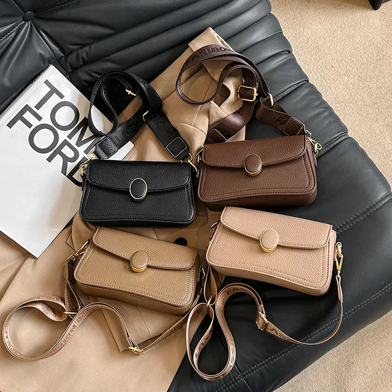 Chic Square: All-Matching Wide Shoulder Strap Fashion Shoulder Bag