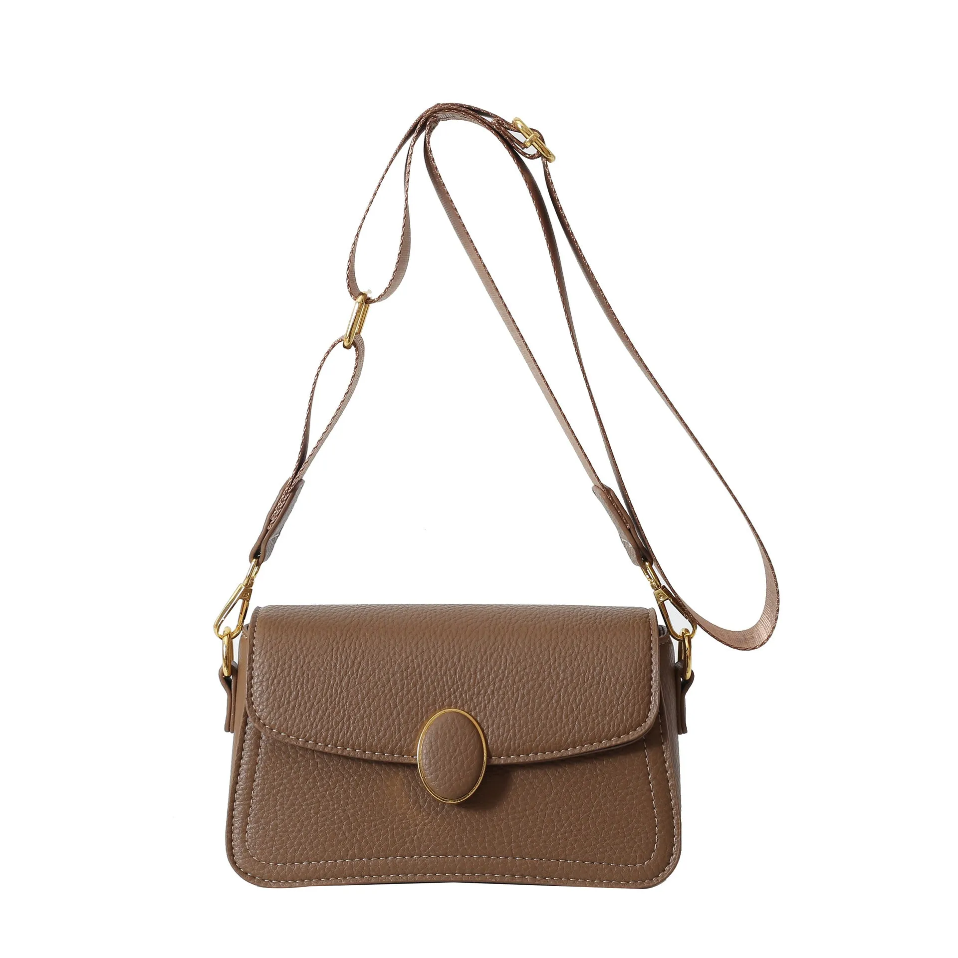 Chic Square: All-Matching Wide Shoulder Strap Fashion Shoulder Bag