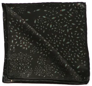 Crazy Bug Black Men's Pocket Square