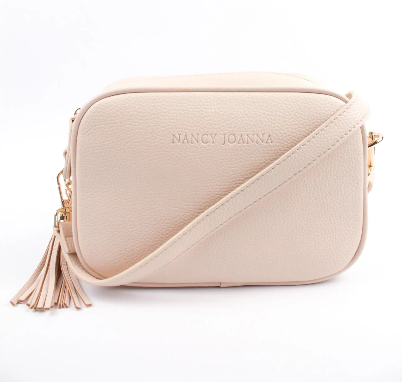 CREAM CROSSBODY BAG & GUITAR STRAP