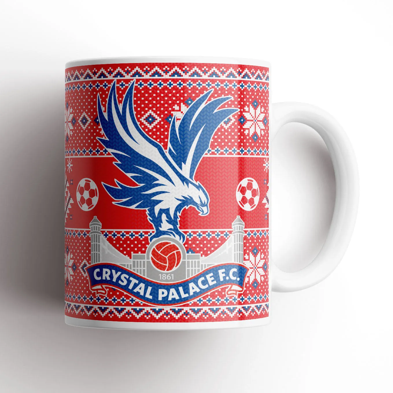 Crystal Palace Xmas Knitted Mug