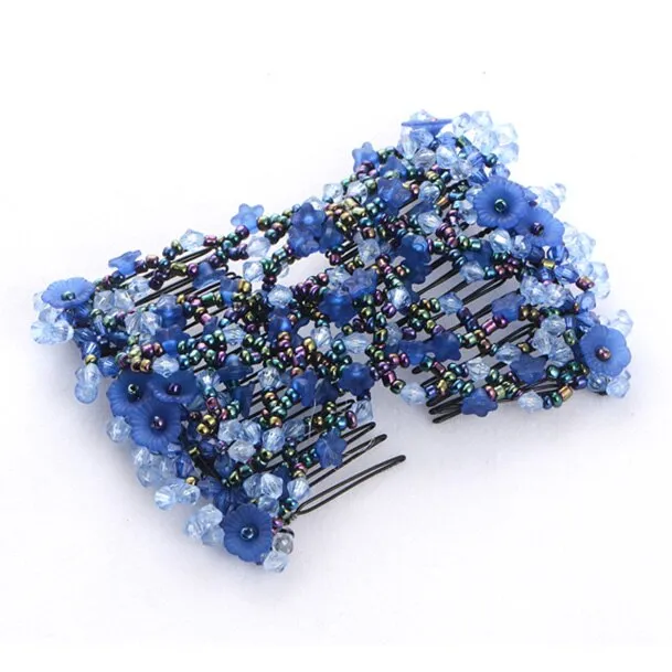 DIY Hair Accessories Pearl Beaded Elastic Hair Claw Hairpin