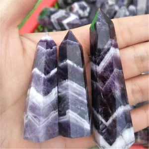 Dream Amethyst Hexagonal Crystal Pillar Decoration Gift Ornaments