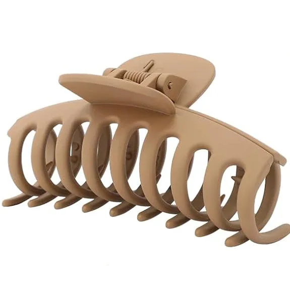 Fashion Jewelry Large Hair Claw - Beige