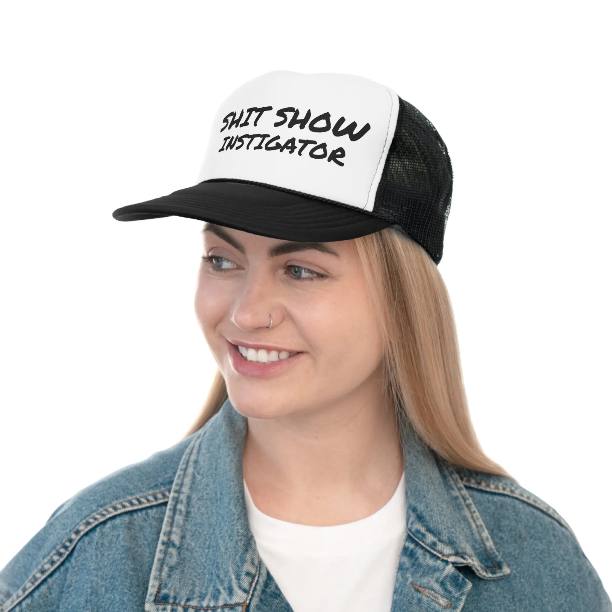 Funny Trucker Cap | Shit Show Instigator |