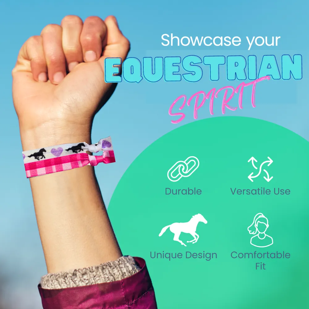 Girls Equestrian Horse Hair Ties