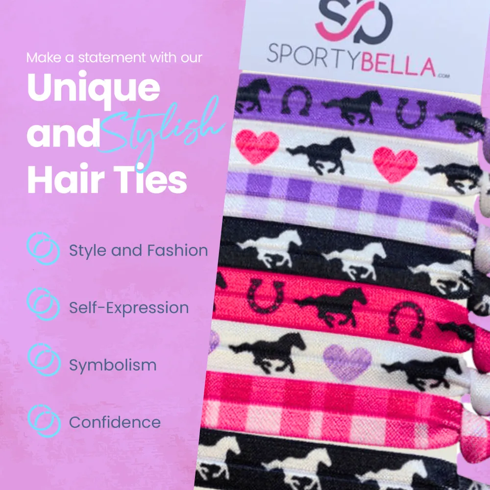 Girls Equestrian Horse Hair Ties