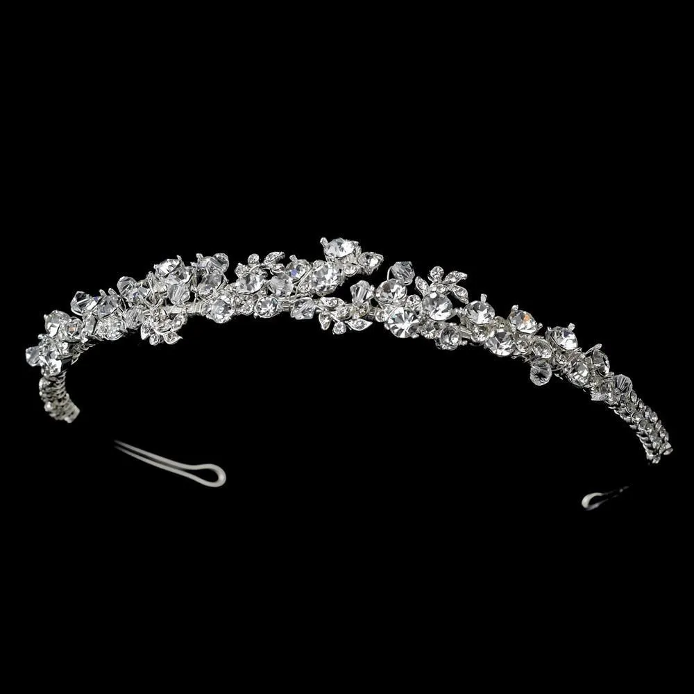 Gorgeous Swarovski Crystal Bridal Silver Headband