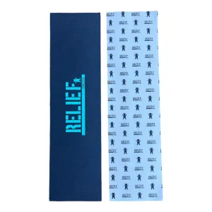 Grizzly x Relief Griptape Stamp Logo Black 9”x33”