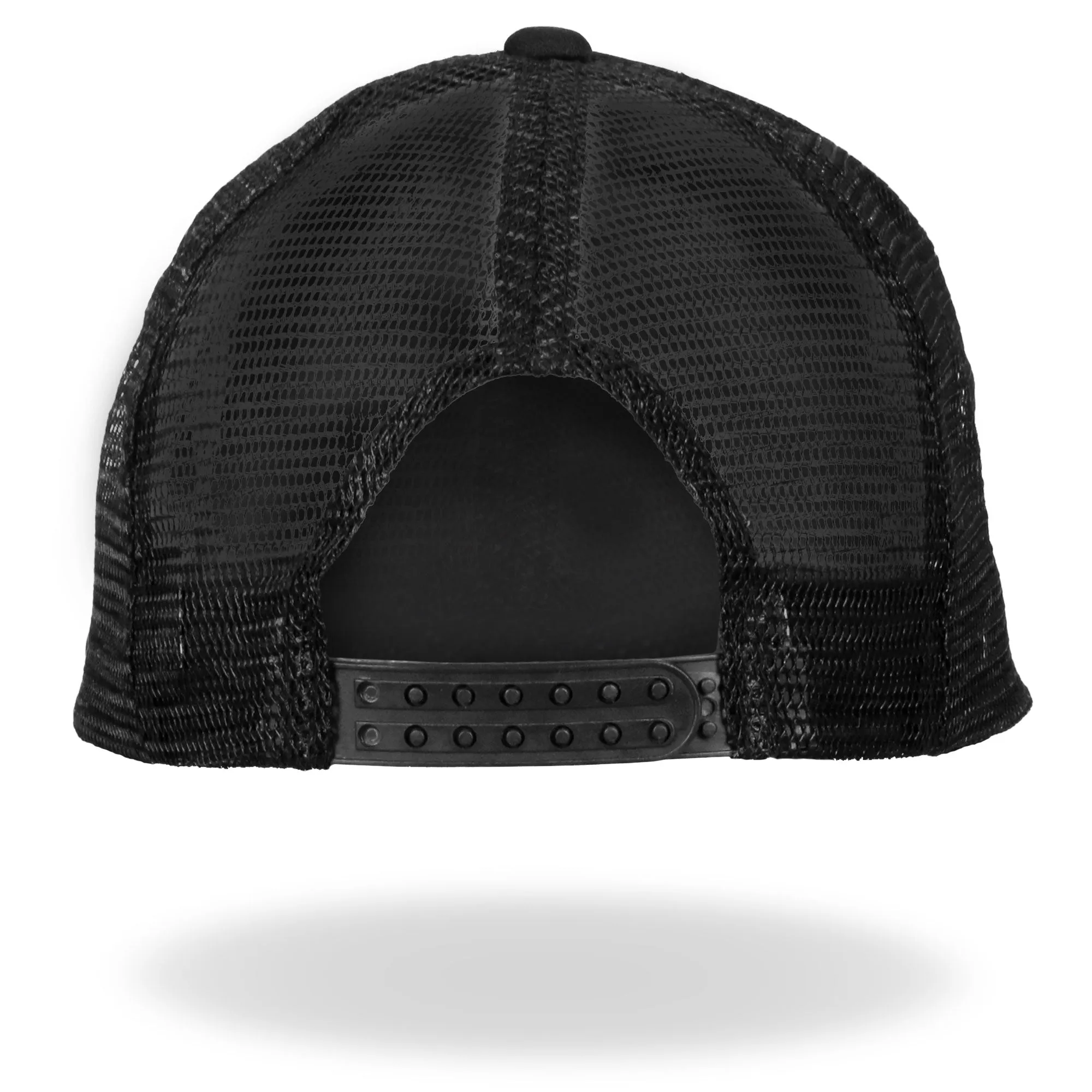 Hot Leathers GSH1003 13 Black Trucker Hat