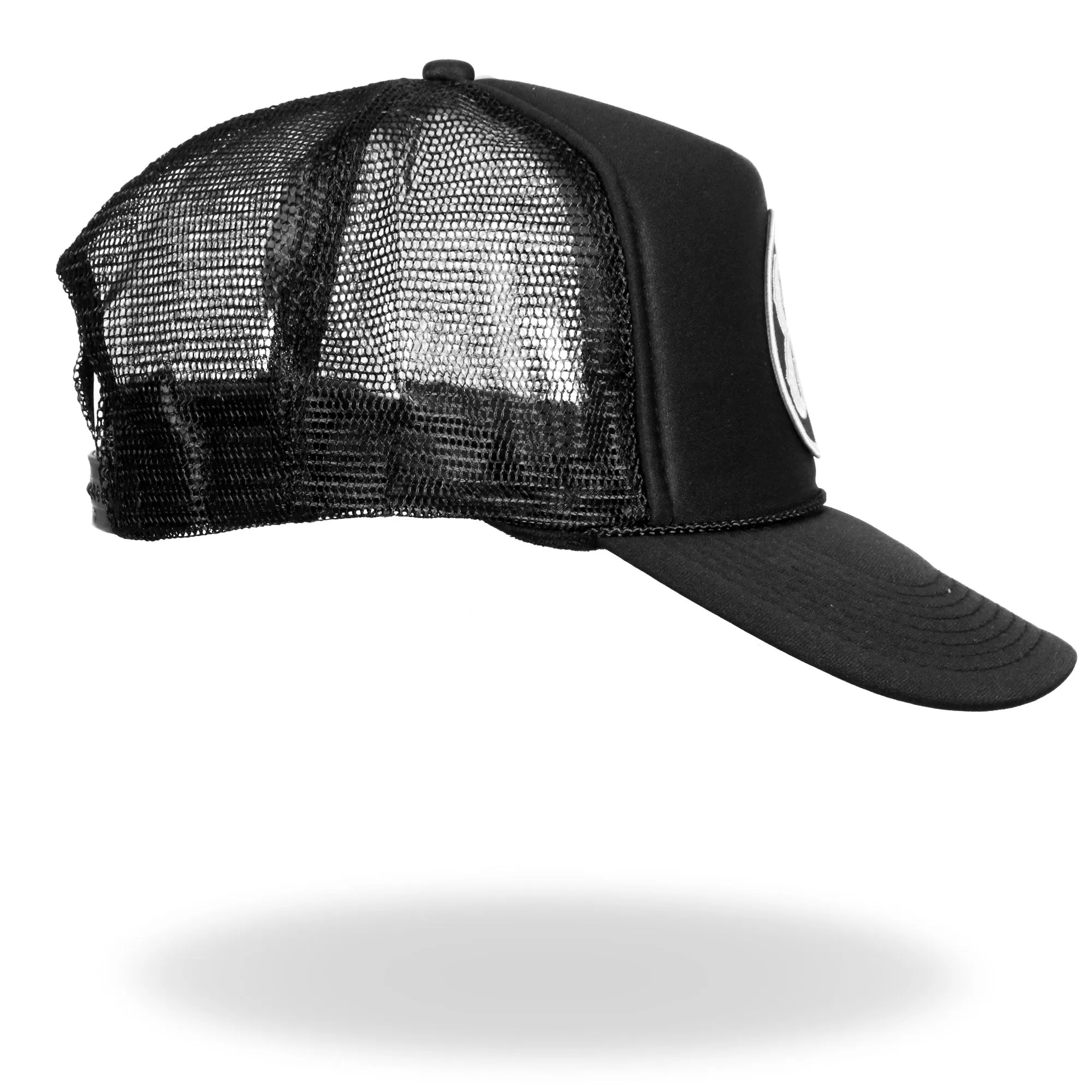 Hot Leathers GSH1003 13 Black Trucker Hat