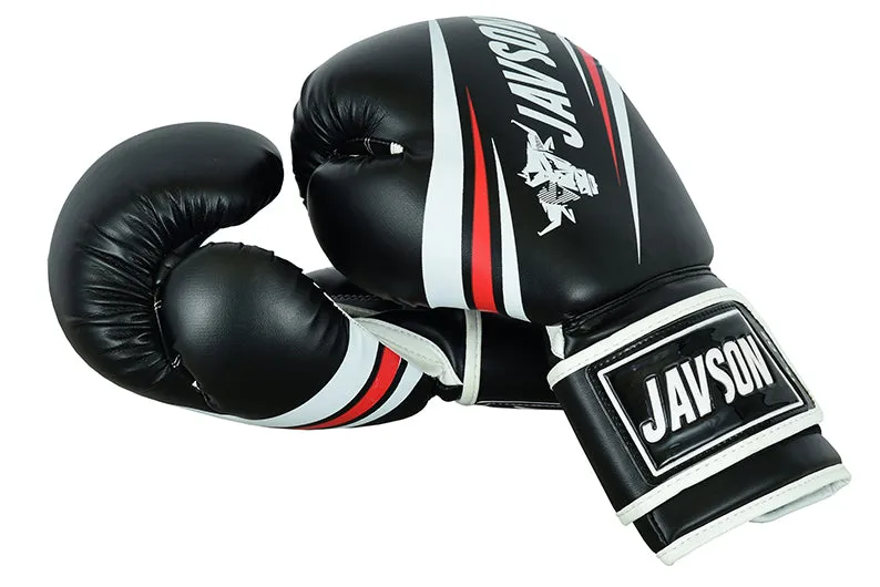 JAVSON BOXING GLOVES HOOK & LOOP RED/BLACK