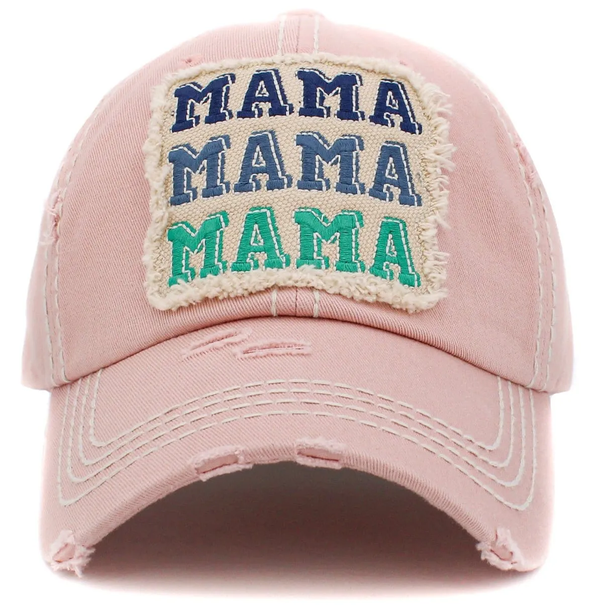 KBV1433 "MAMA MAMA MAMA" Vintage Washed Ball Cap