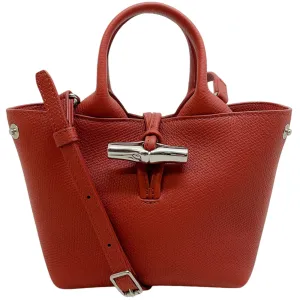 Longchamp Extra Small Sienna Leather Le Roseau Tote