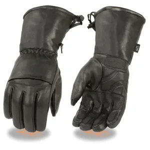 Men's Waterproof Gauntlet Gloves w/ Flex Knuckles