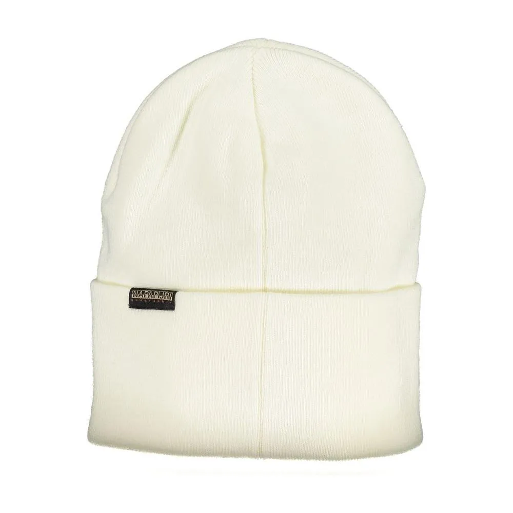 Napapijri White Acrylic Hats & Cap