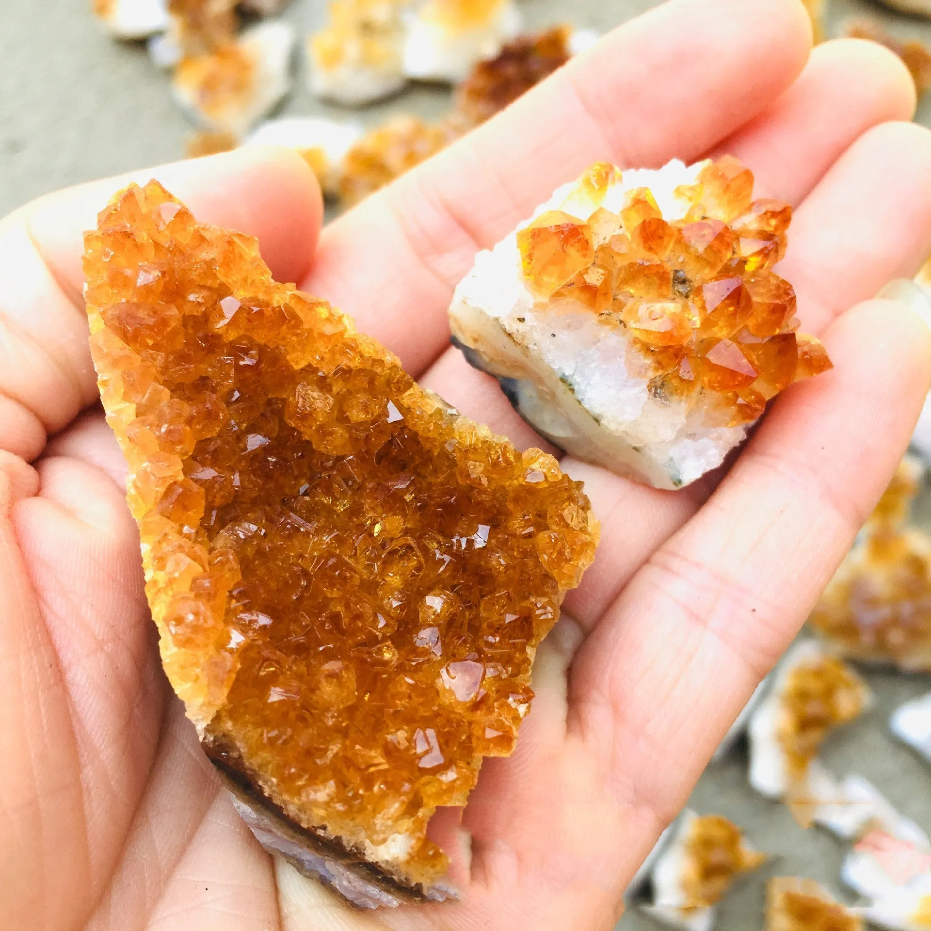 Natural Citrine Cluster