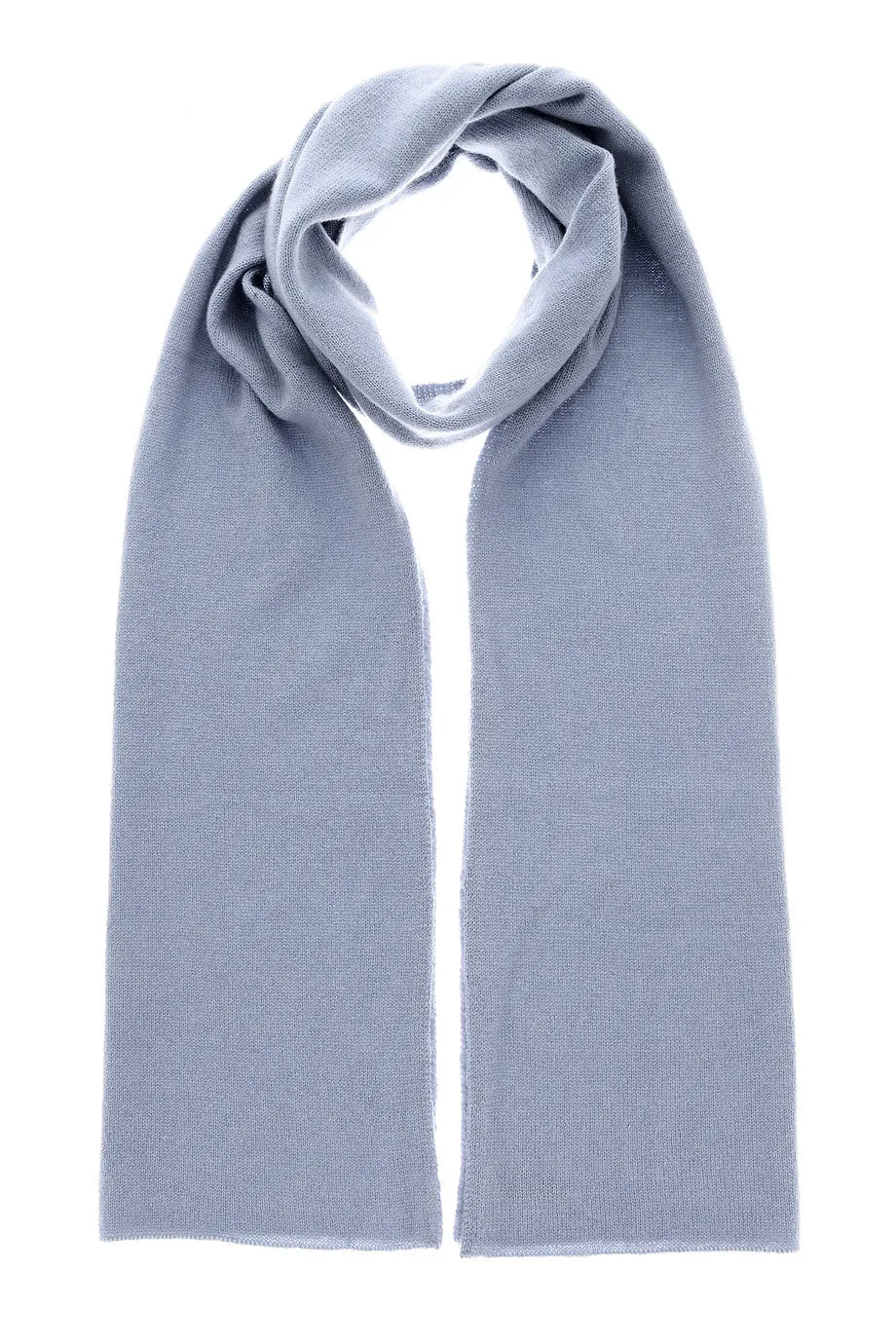 NEPAL Light Blue Cashmere Woman Scarf