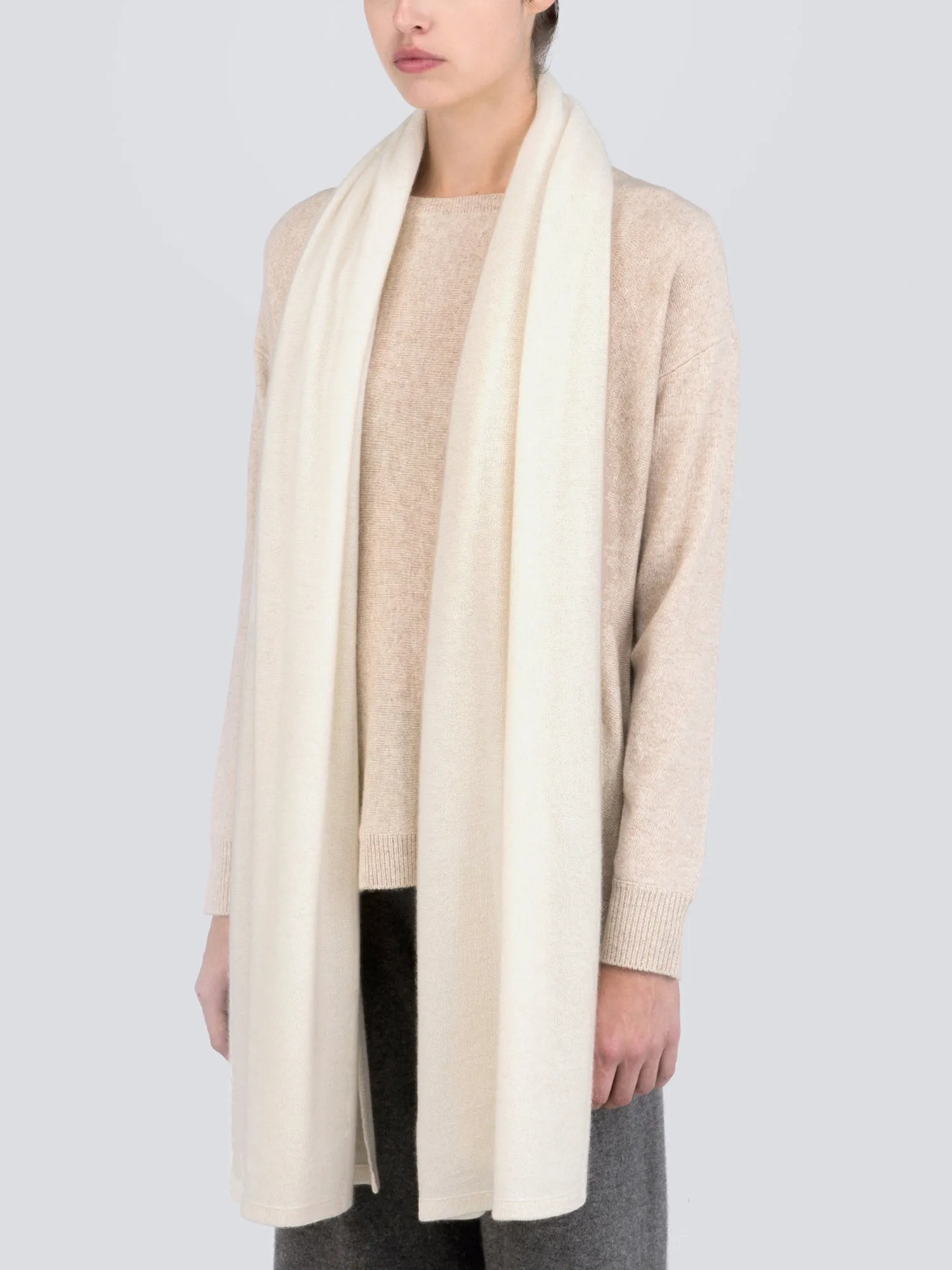 Oversized Scarf_Ivory