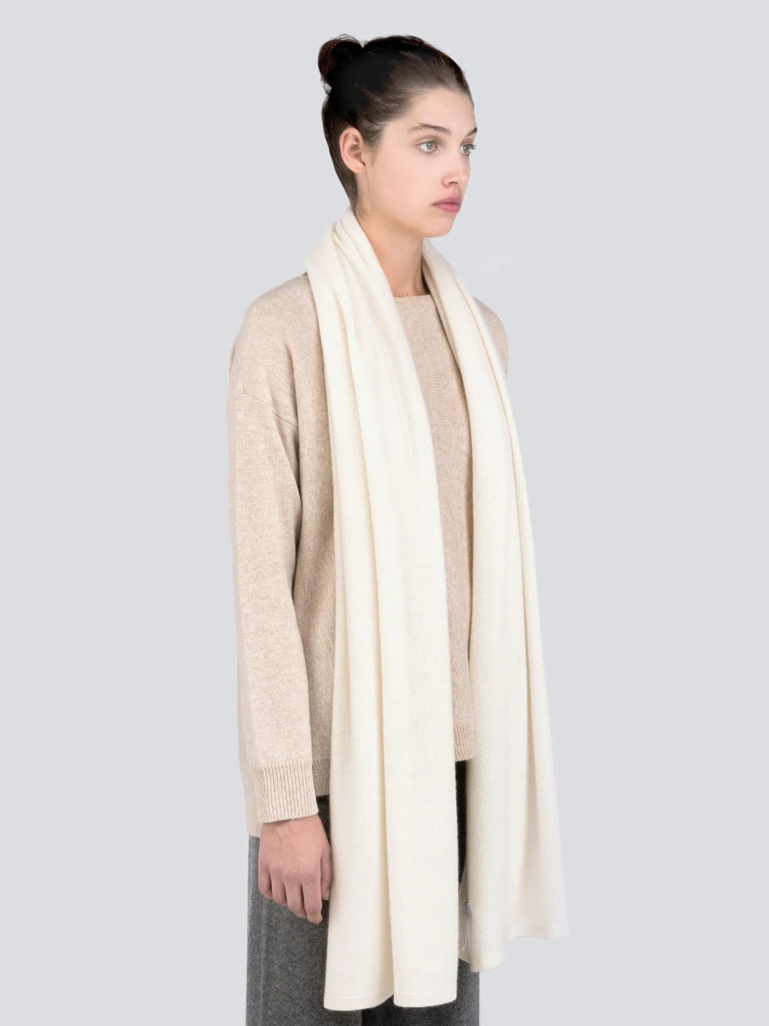 Oversized Scarf_Ivory