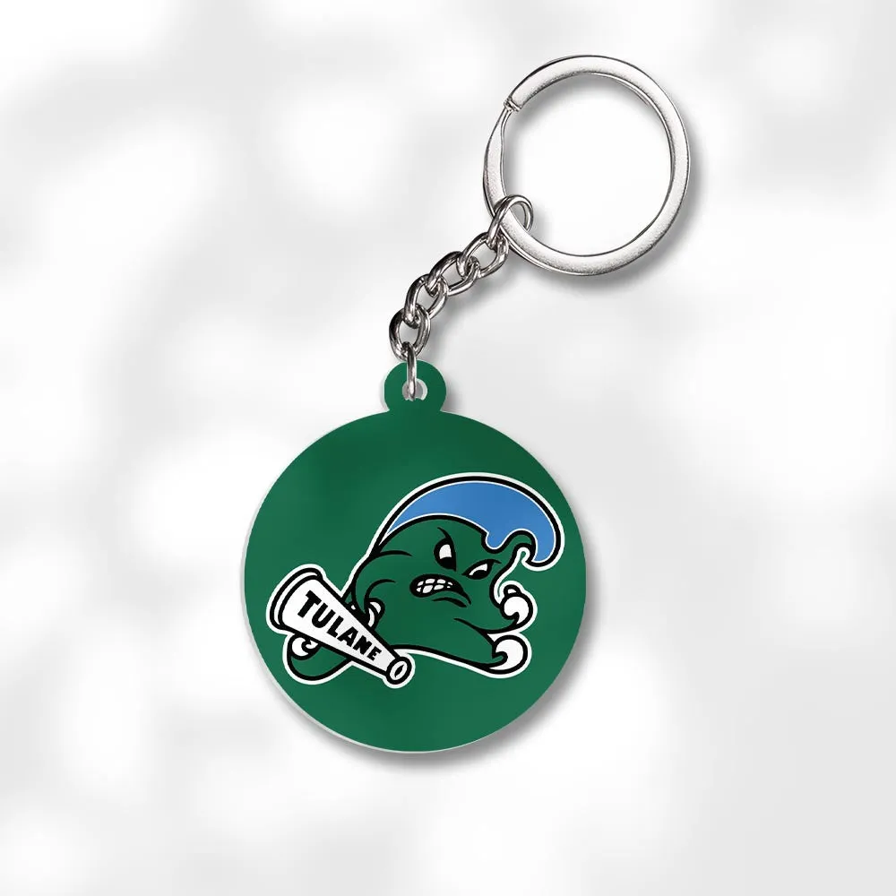 Pack 3 Tulane University Keychains