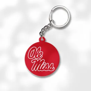 Pack 3 University of Mississippi Keychains