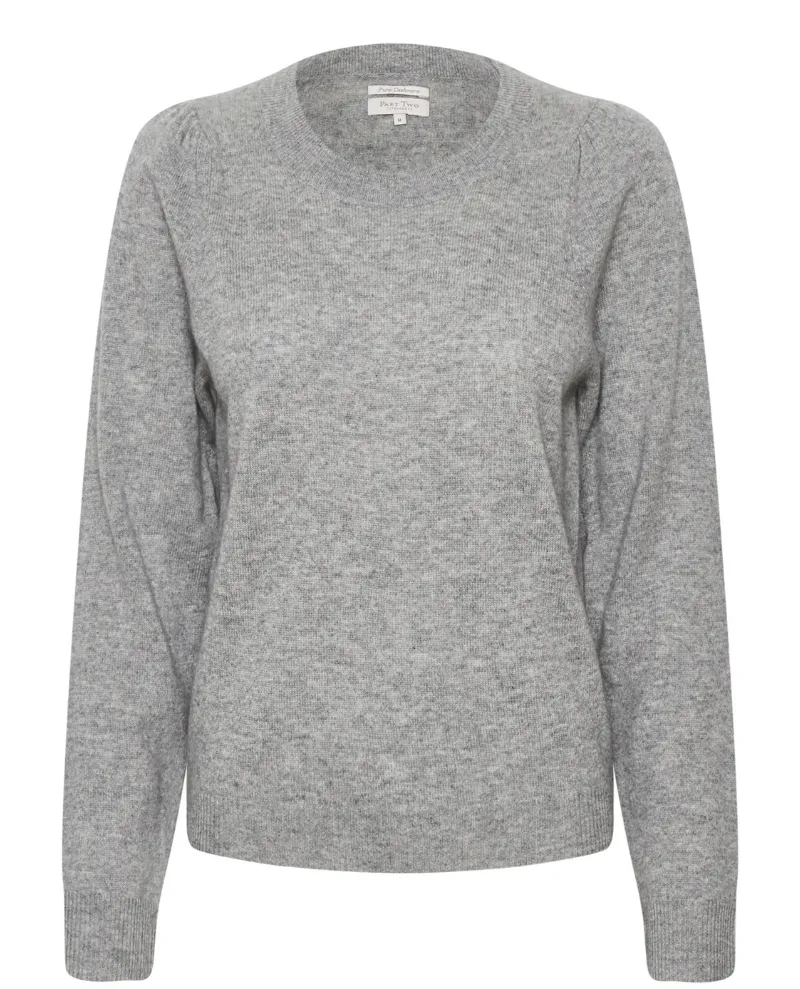 Part Two Evina Grey Melange Knit