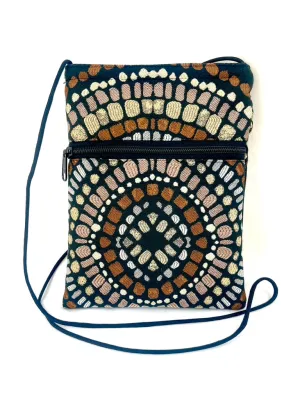 Patch Purse in Earthy Mandala Tapestry 1