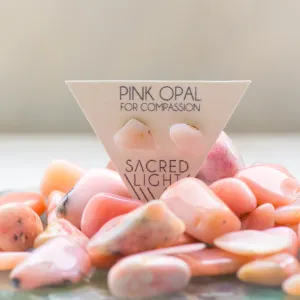 Pink Opal Earrings