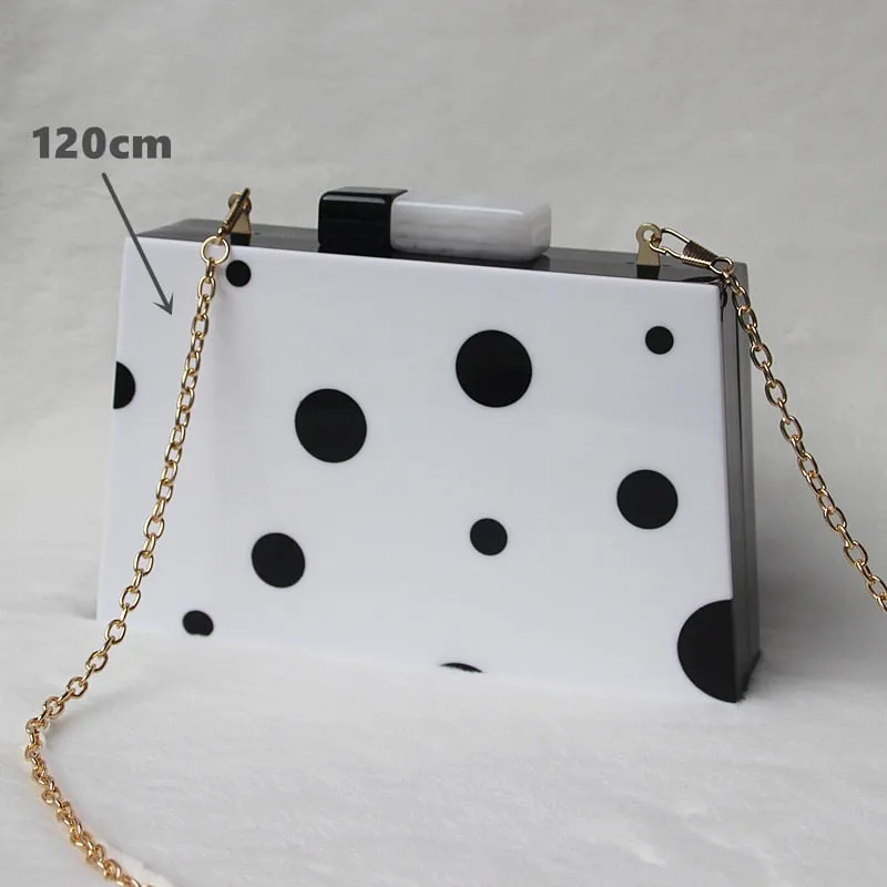 Polka Dot Acrylic Handbag