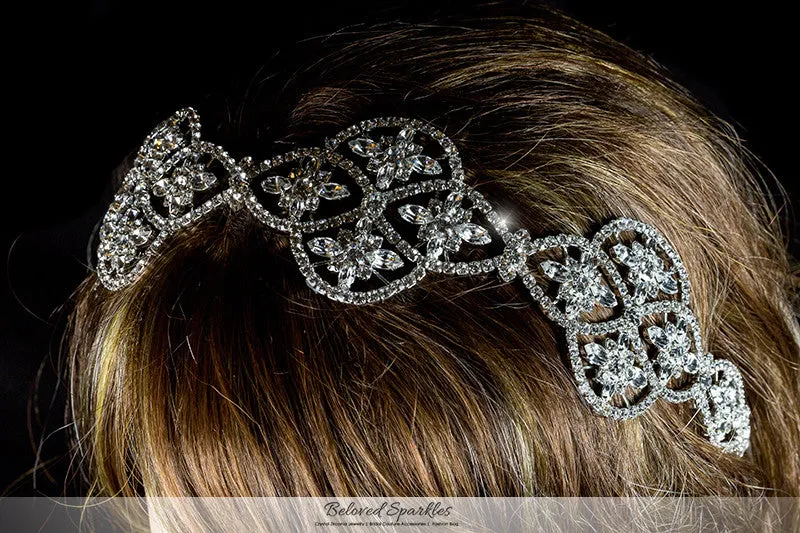 Regina Art Deco Hair Tie Headband | Swarovski Crystal