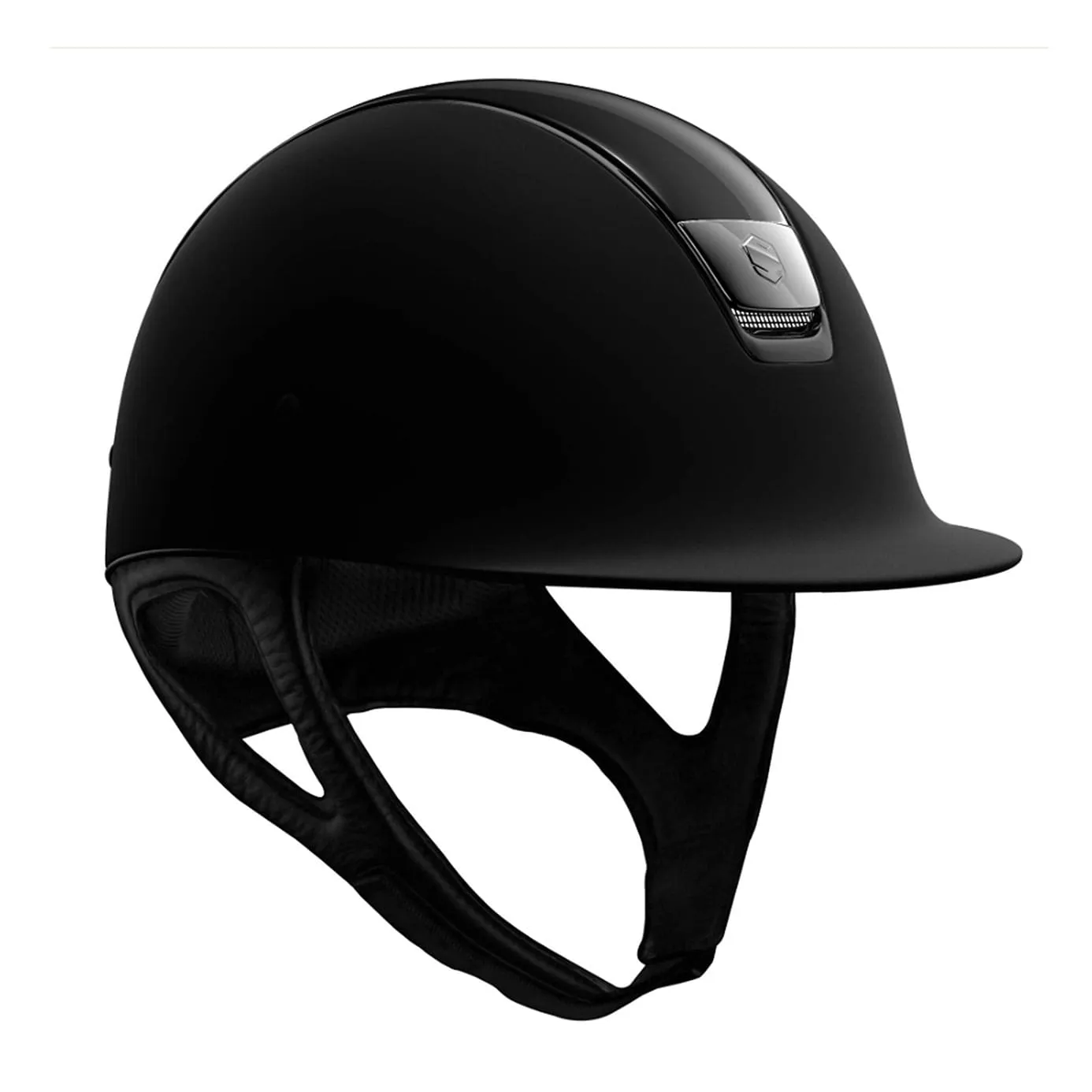 Samshield V1 Black Shadowmatt Riding Hat with Glossy Top