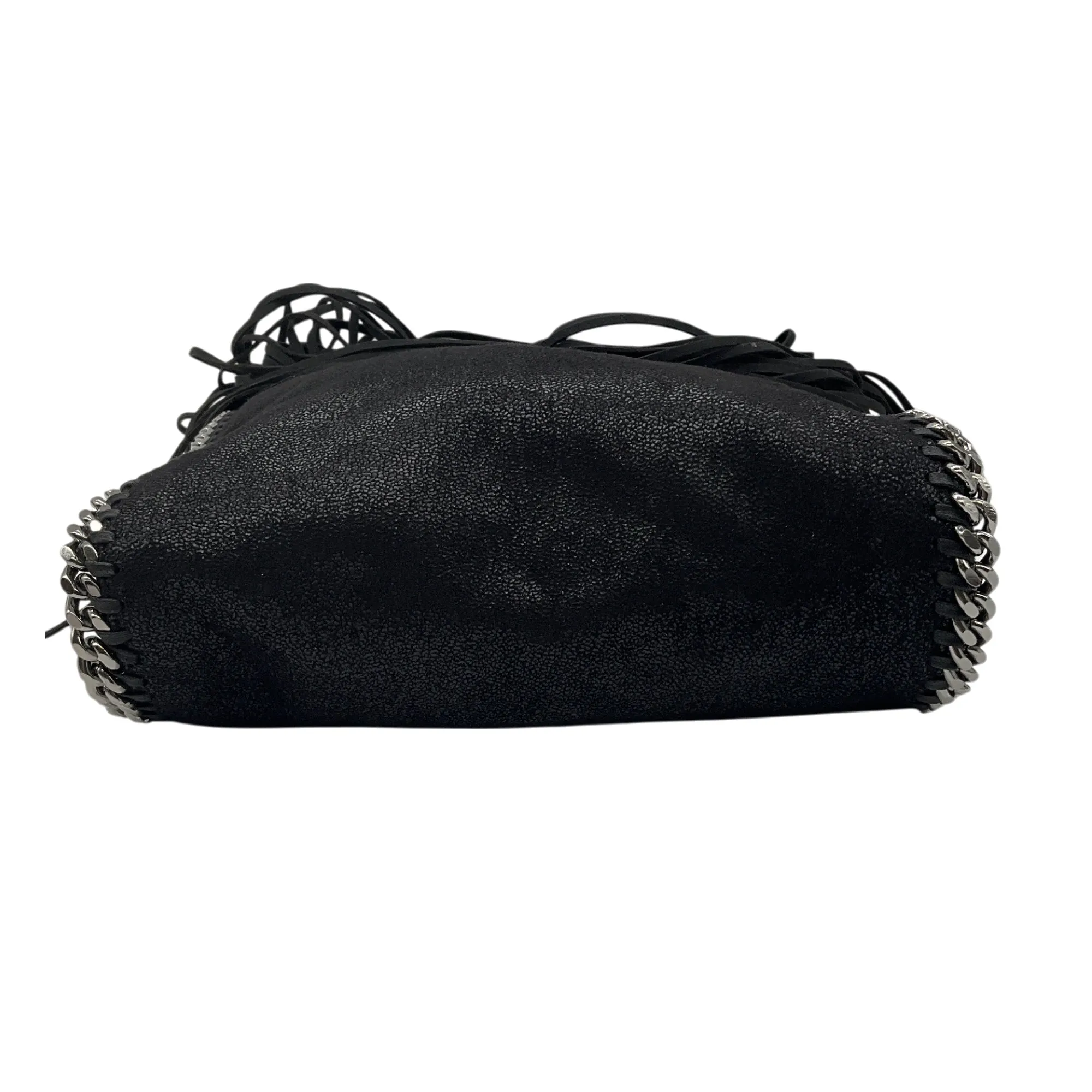 Stella McCartney Black Fringed Mini Falabella Handbag