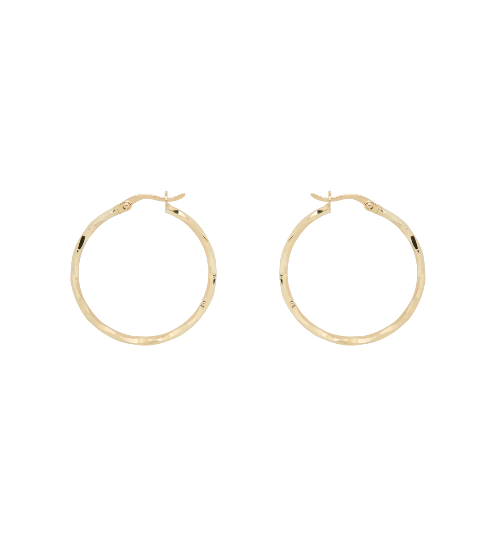 Twisted Hoops Earring Set 14K