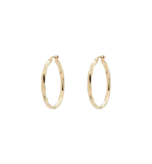 Twisted Hoops Earring Set 14K