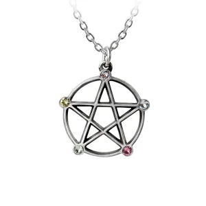 Wiccan Elemental Pentacle Necklace by Alchemy Gothic