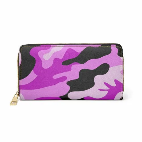 Wristlet Phone Wallet, Pink Camo Style Purse